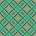 Plaid seamless tartan pattern. Diagonal texture.