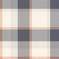 Plaid seamless vector of check textile texture with a fabric tartan pattern background