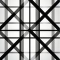 Translucent Geometries: A Unique Framing Of Black And White Plaid