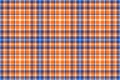 Plaid tartan fabric of seamless vector texture with a background check textile pattern