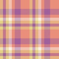 Plaid tartan seamless of texture fabric background with a check pattern textile vector Royalty Free Stock Photo