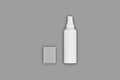 Plain Blank cosmetic pump plastic foam container mockup isolated