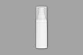 Plain Blank cosmetic pump plastic foam container mockup isolated