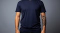 plain blank navy blue tshirt