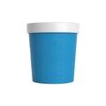 Blue Cylindrical Container With White Lid packaging Royalty Free Stock Photo