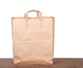Plain brown paper bag