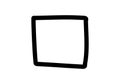 Simple blank checkbox icon without mark