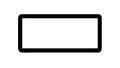 Plain Empty Rectangle Outline Icon for UI Placeholders, vector design Generative AI Royalty Free Stock Photo