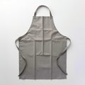 Plain Grey Apron Kitchen Chef Baking Workwear Royalty Free Stock Photo