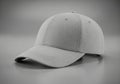 Plain grey baseball cap on a reflective surface Royalty Free Stock Photo