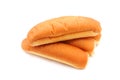 Plain hotdog buns Royalty Free Stock Photo