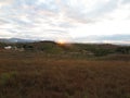 Sunset over the Xiangkhoang Plateau, location of the Plain of Jars, Phonsavan, Laos Dec 2015