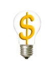 Plain light dollar Royalty Free Stock Photo