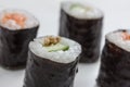 Plain mixed sushi rolls Royalty Free Stock Photo