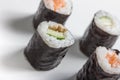 Plain mixed sushi rolls Royalty Free Stock Photo