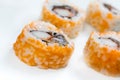 Plain mixed sushi rolls Royalty Free Stock Photo