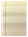 Plain note paper in illustration