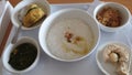 plain porridge with additions