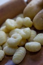 Plain raw Gnocchi pasta