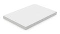 A plain rectangular white foam or polystyrene block on a light background Royalty Free Stock Photo