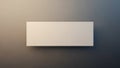 Plain Rectangular White Object Casting Subtle Shadow on Gradient Background Keywords: plain, rectangular, white Royalty Free Stock Photo