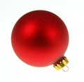 Plain Red Christmas Bauble Royalty Free Stock Photo