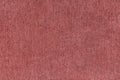 Plain red velours fleecy upholstery fabric texture background. Royalty Free Stock Photo