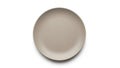 The even lighting highlights the plate s neutral color and unadorned style Royalty Free Stock Photo