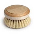 Plain round scrubbing brush flat handle