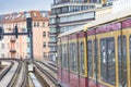 A plain s-bahn in berlin germany Royalty Free Stock Photo