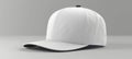 Plain white cap mockup isolated on neutral background for versatile design display