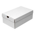 Plain white cardboard box on transparent background AI Generated Royalty Free Stock Photo
