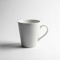 A plain white ceramic coffee mug with a simple classic design Royalty Free Stock Photo