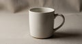Plain white ceramic mug on a Royalty Free Stock Photo