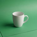 Mug features a simple rounded shape with a handle on the right Royalty Free Stock Photo