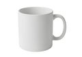 A plain white ceramic mug with a simple handle Royalty Free Stock Photo