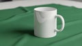 The mug features a standard cylindrical shape with a sturdy handle Royalty Free Stock Photo