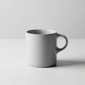 The mug has a rounded handle and a classic cylindrical shape Royalty Free Stock Photo