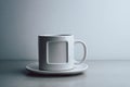White Mug on Saucer Royalty Free Stock Photo