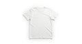 Plain White Cotton T-Shirt on Clean Background Ã¢â¬\' Apparel Mockup Concept Royalty Free Stock Photo