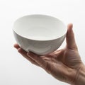 Is plain white emphasizing the bowl s clean lines and minimalistic Royalty Free Stock Photo
