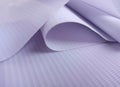 Plain white flexed sheet with textured stripes for banner making material