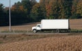 Plain White Moving Truck Royalty Free Stock Photo