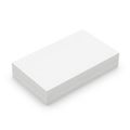 A plain white rectangular block displayed against a light background Royalty Free Stock Photo