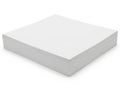 A plain white rectangular block displayed against a neutral background Royalty Free Stock Photo