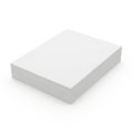 A plain white rectangular block resting against a neutral background Royalty Free Stock Photo
