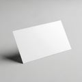 A plain white rectangular object positioned against a neutral background Royalty Free Stock Photo