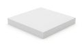 A plain white rectangular object with smooth edges and flat surface Royalty Free Stock Photo