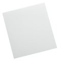 A plain white sheet of paper positioned diagonally on a white background. The texture Royalty Free Stock Photo