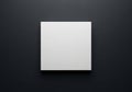 A plain white square canvas centered on a dark gray background. The canvas is unadorned, offering a Royalty Free Stock Photo